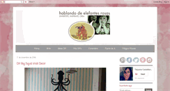 Desktop Screenshot of hablandodeelefantesrosas.com